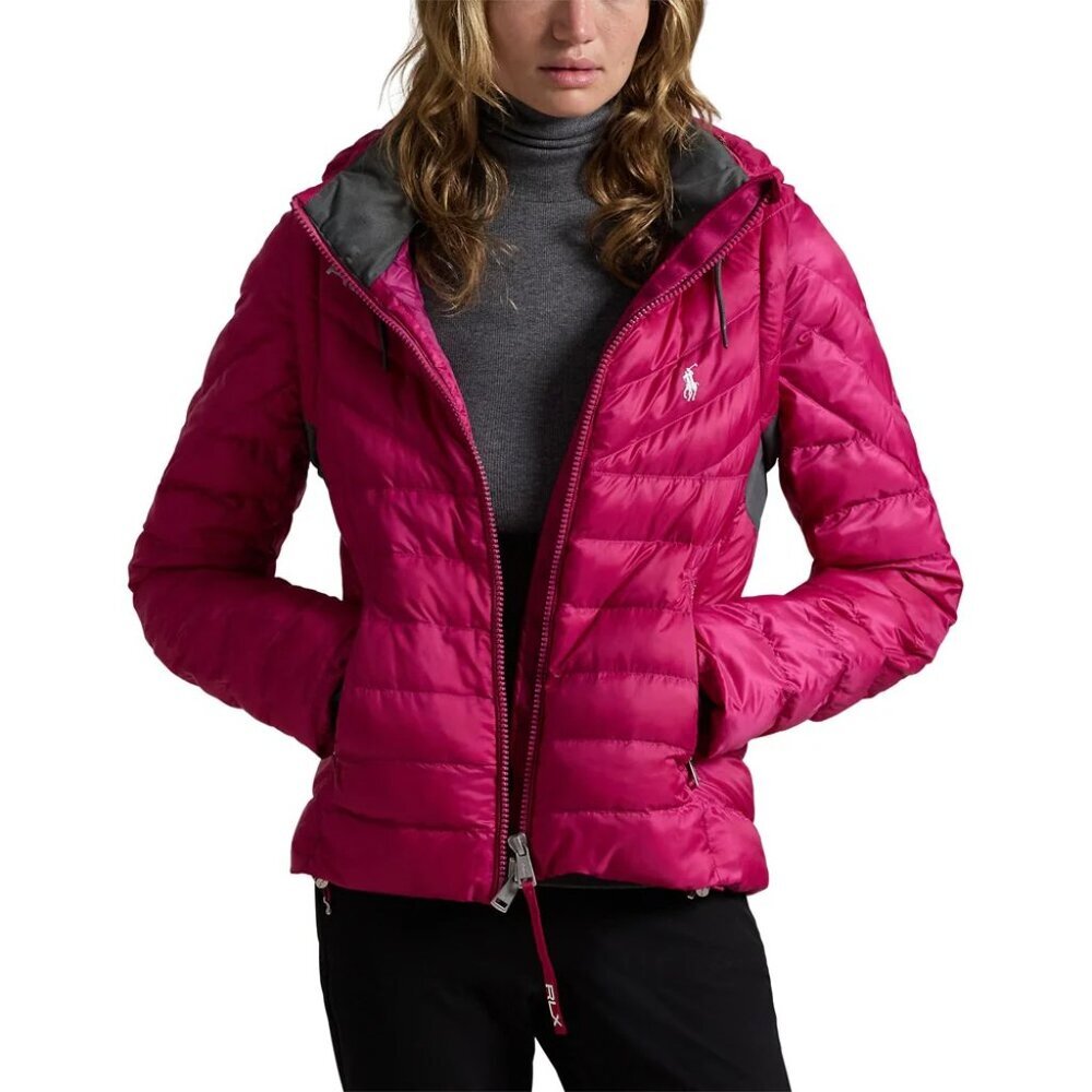 NWT RLX Ralph Lauren Women's Basedown Quilted Full-Zip Jacket L Large